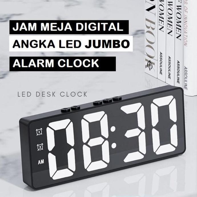 Jam Dinding Digital Led Meja Led Clock Jam Meja Digital Led Weker Table Tidur Digital Alarm Clock/ J