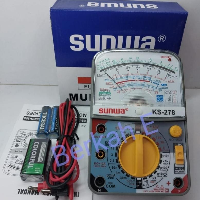 Multitester Analog SUNWA KS-278 Multitester Original
