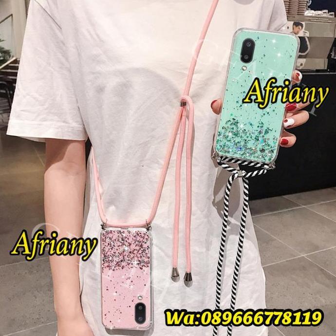 A02 2021 Case Tali Nagita Lanyard Glitter Gantungan