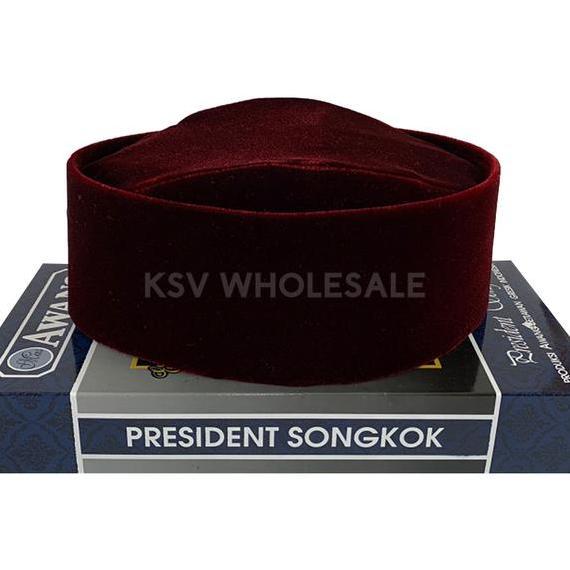 Songkok Hitam Awang Susun Non Ac Tinggi 8 9 Cm Peci Sholat Bludru Ukuran Anak Laki Pria Dewasa Santr