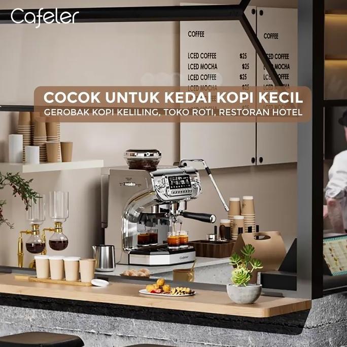 Cafeler Mesin Kopi Espresso 3 Heater Coffee Maker Otomatis Kontrol