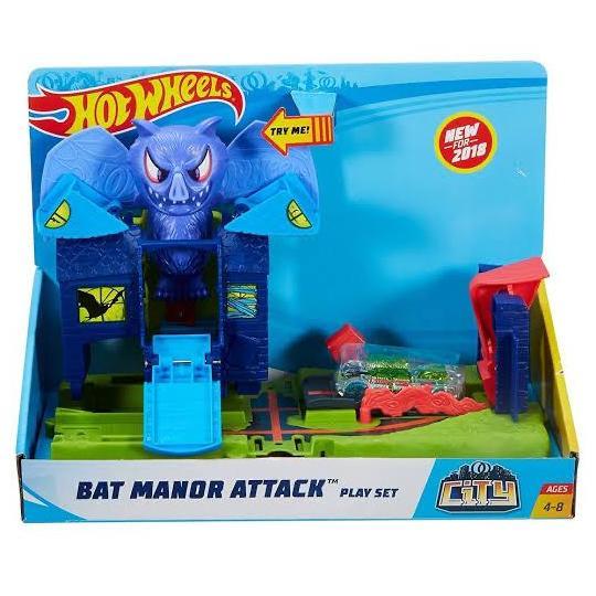 HOT WHEELS BAT MANOR ATTACK CITY PLAYSET ORIGINAL HOTWHEELS