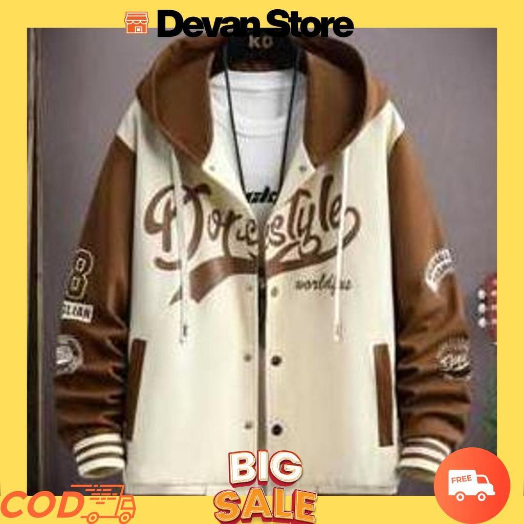 New Arrival -Jaket Baseball Varsity Pria Terbaru Fullprint / Jaket Varsity Pria Wanita Vintage2024 C