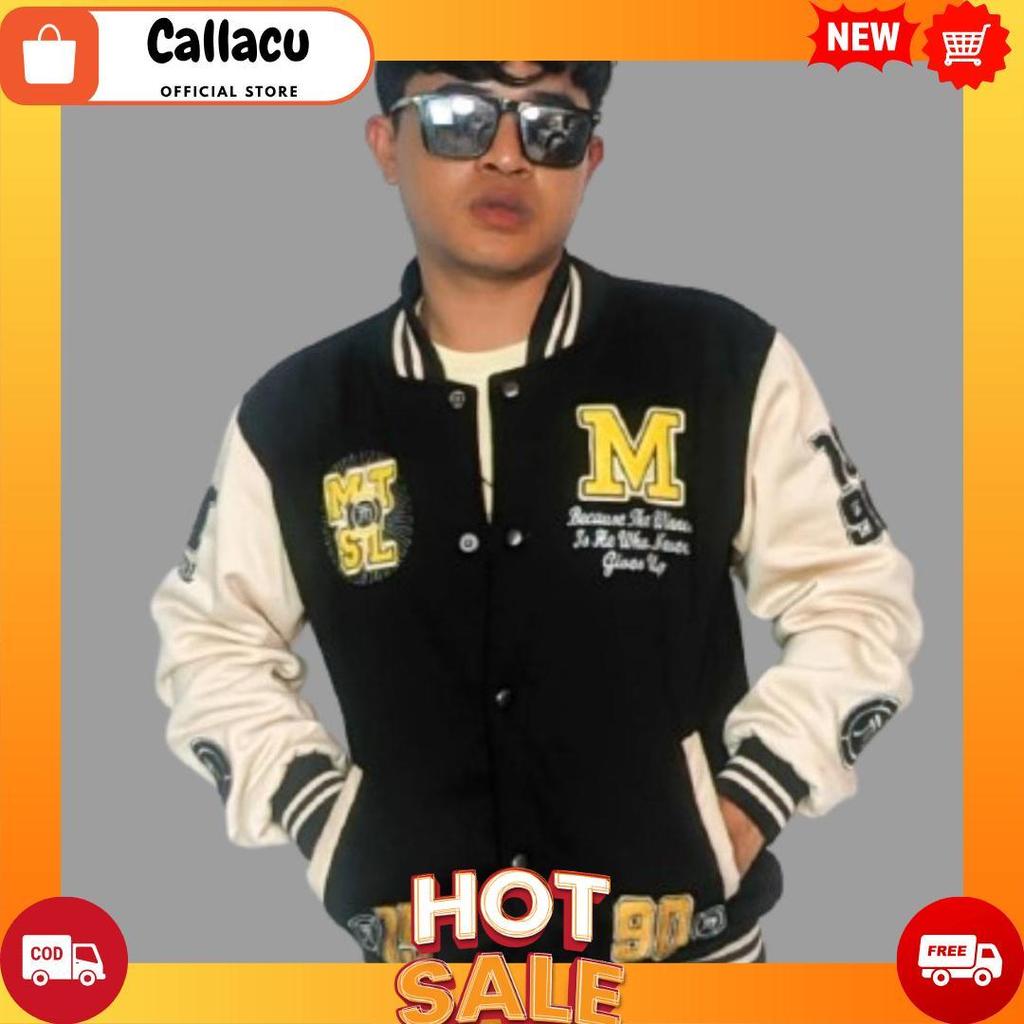 Jaket Baseball Vintage Pull Bordir New Arrival Terbaru / Jaket Vasity Boxy Pria Wanita COD[B2][B1]