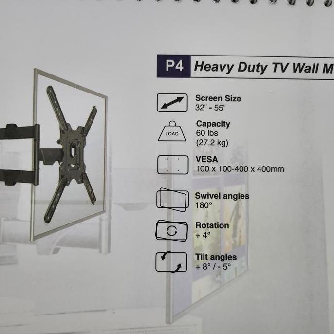 BRACKET TV LED NORTH BAYOU P4