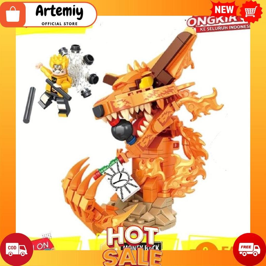 Mainan Anak Brick Figure Naruto Kyubi Kurama Besar Bricks Naruto Shippuden Akatsuki Sasuke Kakashi I
