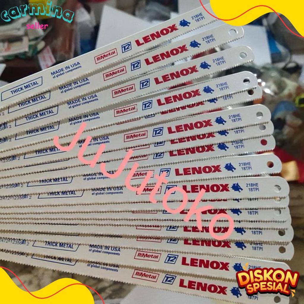 Diskon Kemerdekaan Lenox Mata Gergaji Besi Lenox 12" 18T(Kasar) Made In Usa Untuk Alat Gergaji Manua