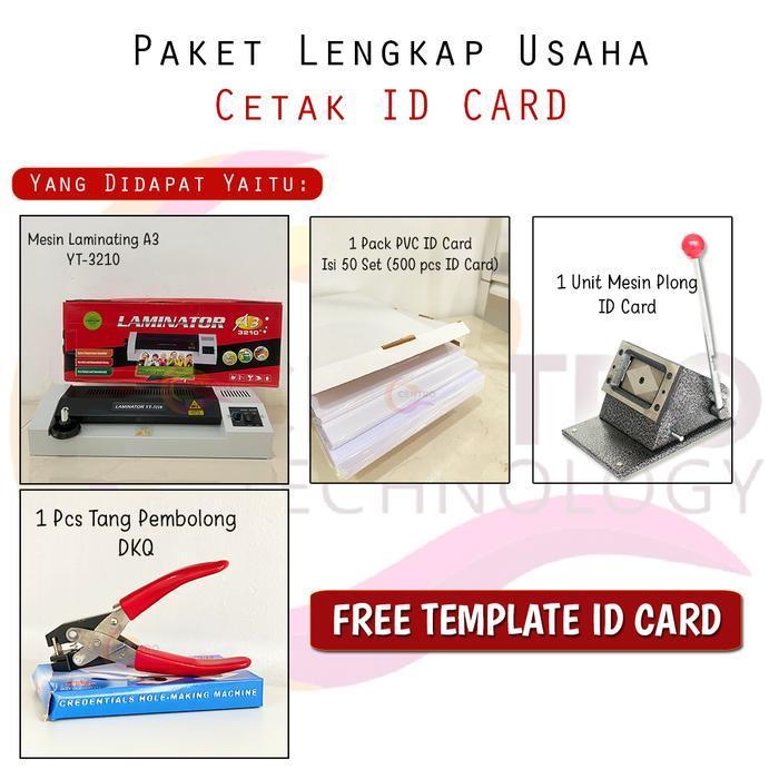 Paket Cetak Id Card Manual Dgn Printer Inkjet Menggunakan Plong / Pon Original Dan Terpercaya