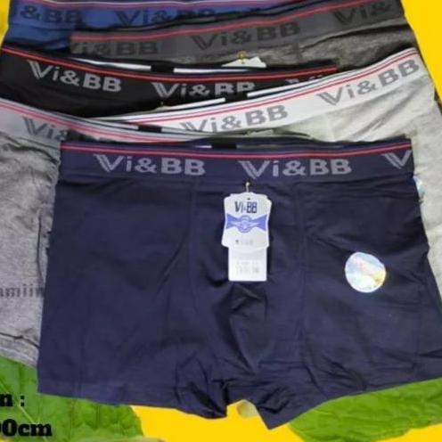 Promo Paket isi 3 pcs Boxer Vi & Bb pro katun//Boxer pria termurah COD