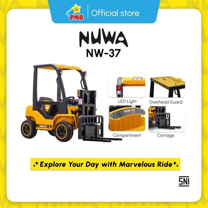 Mobil mainan aki forklift bankaret