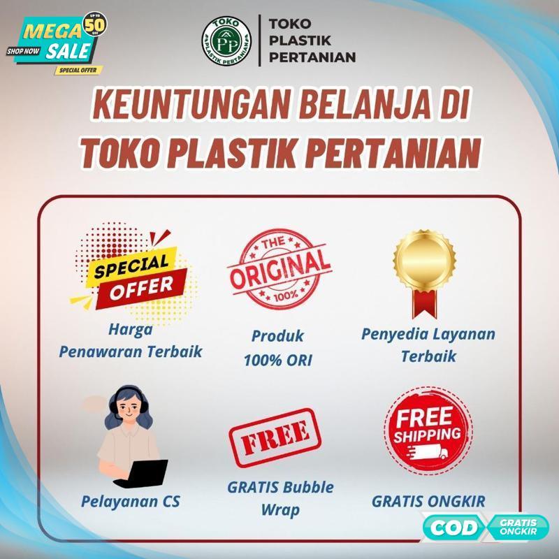 Diskon Spring Clip 2 Meter Alat Penjepit Plastik UV Green House Klip Hidroponik/Clip Spring Wire 2 M