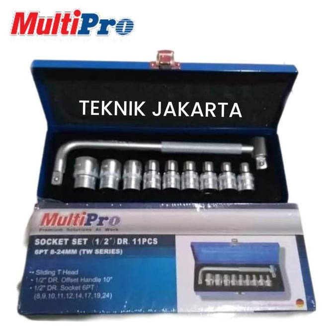 Kunci Sok set 11 pcs 8 - 24 mm MULTIPRO