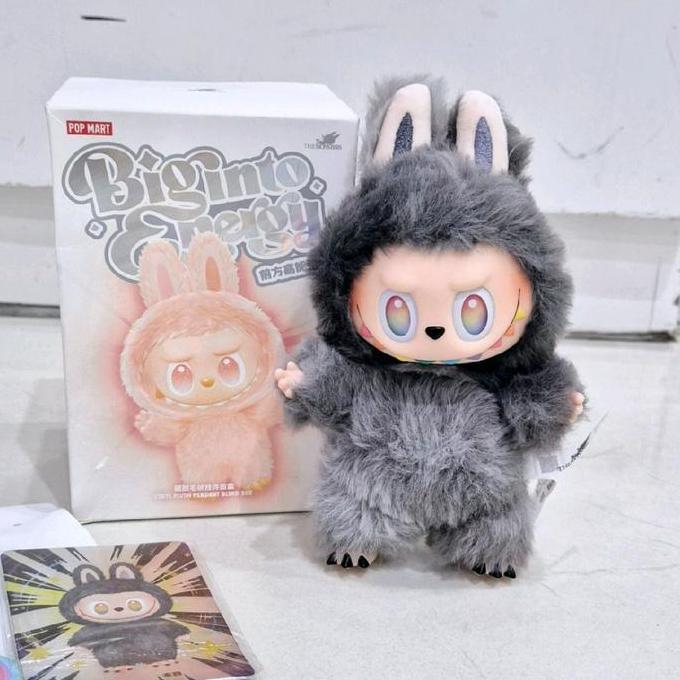 Pop mArt Labubu V3 Big Into Energy Plush Keychain Original New Version Pouch Version SECRET ID