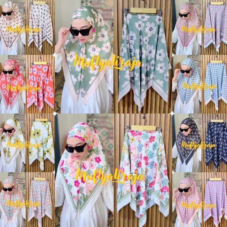 HIJAB KERUDUNG SEGIEMPAT MOTIF PREMIUM DENAY KW DENAY SEGIEMPAT hijab segiempat denay polos kerudung