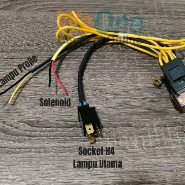 Kabel Set Relay Projie Biled / HID Projector Solenoid