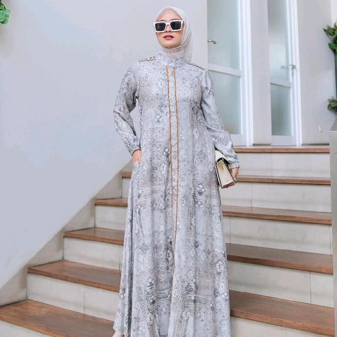 gamis Darby all new.bahan England original lis tangan dan Tengah Terlaris