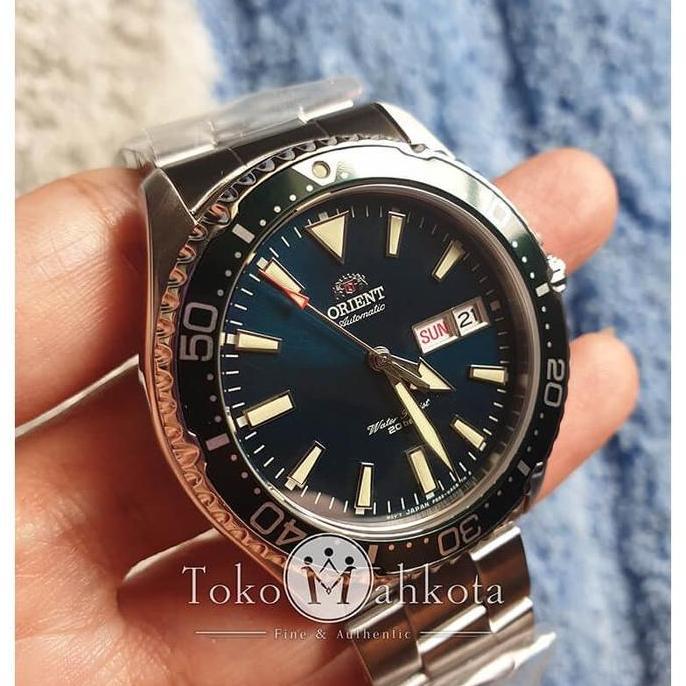Promo Jam Orient Mako 3 Green Kamasu RA AA 0004E / RA AA0004E19B COD