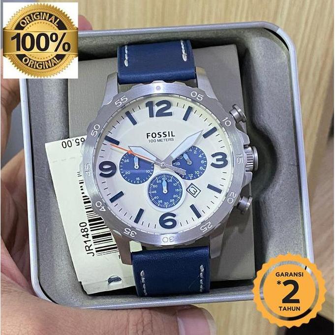 Promo JR1480 Natee Chronograph Navy 50MM Original COD