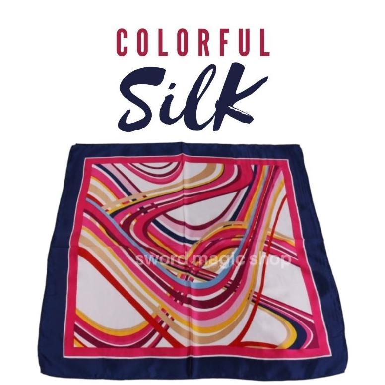 viral Alat Sulap Colorful Silk - Scarf Magic - Silk Magic - Kain Sulap - Aksesoris Sulap - Toko Sula