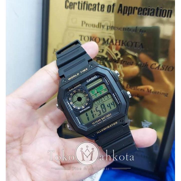 Promo Casio Digital AE-1200WH-1BVDF / AE1200WH-1B COD