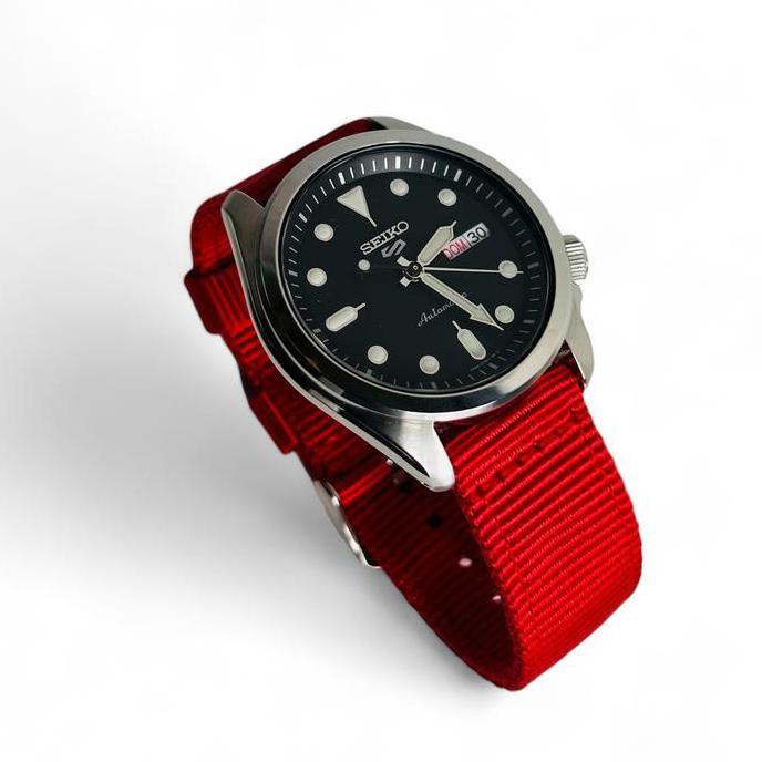 Promo TALI JAM TANGAN NYLON STRAP QUICK RELEASE MERAH PUTIH KUNING 18mm 20mm 22mm 24mm COD