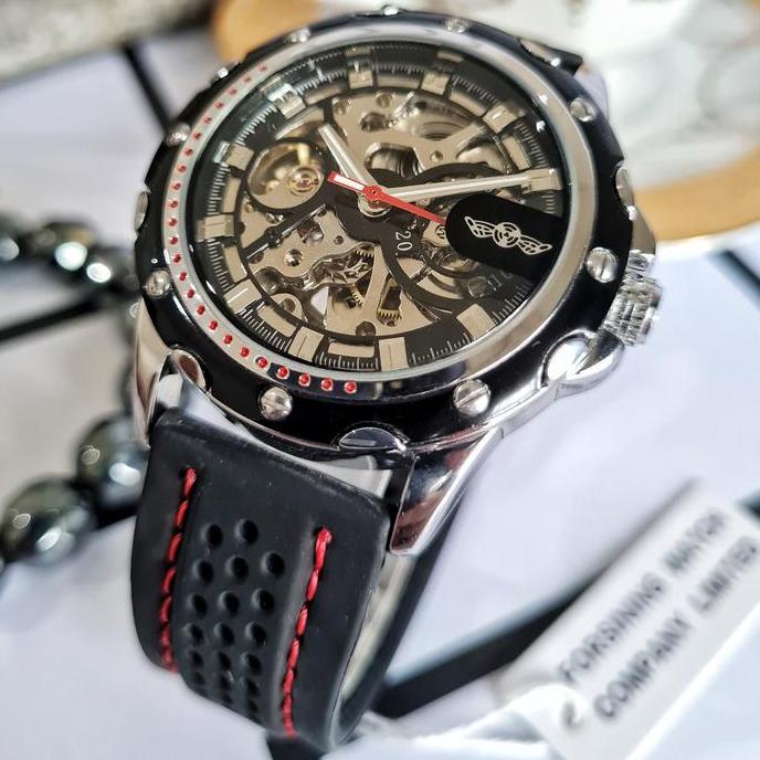 Promo Jam Tangan Pria Original T-WINNER Engine Automatic Otomatis Mechanical Mekanik Manual Winding 