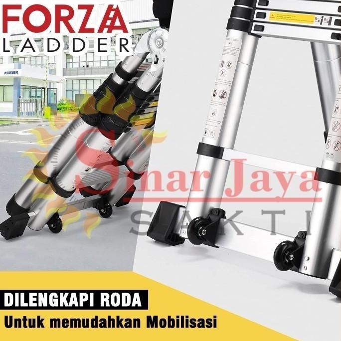Promo Tangga Lipat Teleskopik 5+5= 10 Meter Forza Double Teleskopik 10 M Cod
