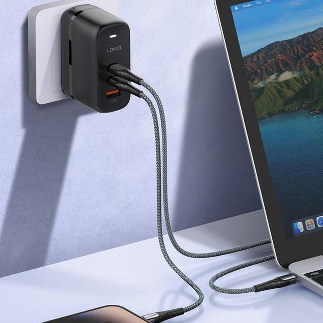 Ldnio Travel Charger Adapter Q366 Q367 65W Gan Tech Fast Charger Adaptor