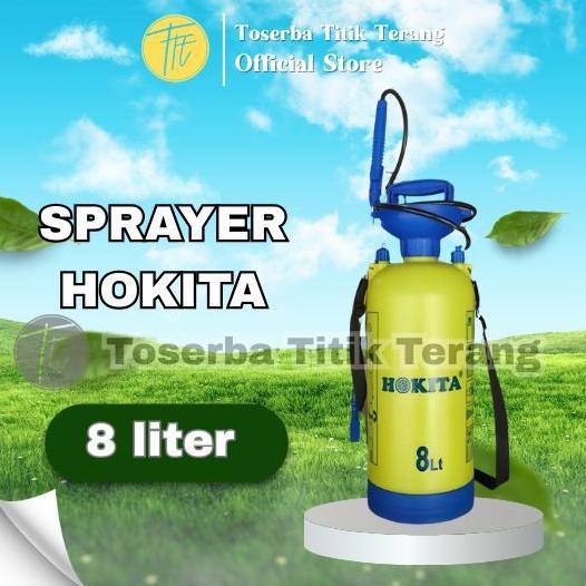 Sprayer Manual Hokita 8 Liter alat semprot hama & tangki semprot desin corong  semprot  rumput Sempr