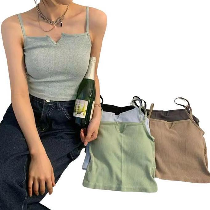 Promo Crop Top Wanita Bra Seamless Bh Wanita Kemben Kekinian Sport Bra Miniset Busa COD