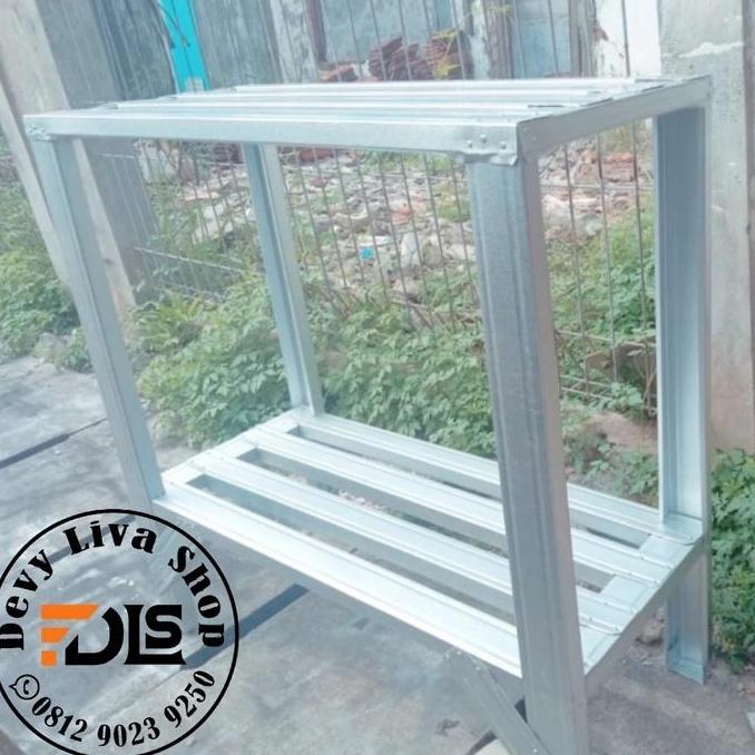 Terlaris Rak Pot Tanaman Baja Ringan Susun 2 Canal C - 1M