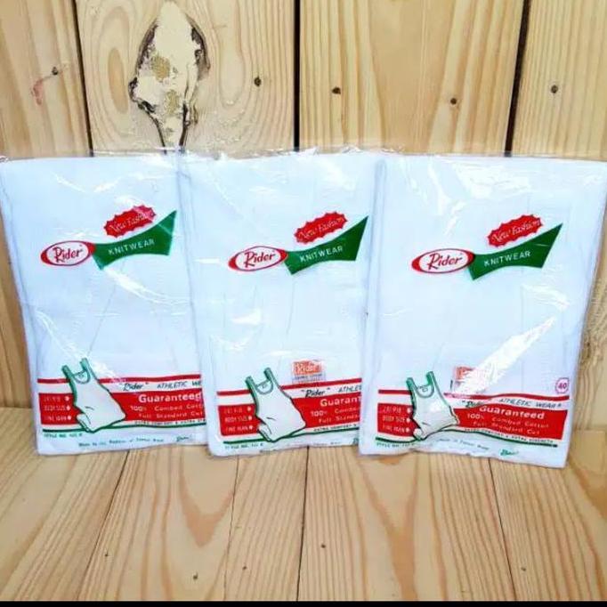 DS254 - kaos singlet Rider / kaos kutang Rider / singlet Pria Rider putih