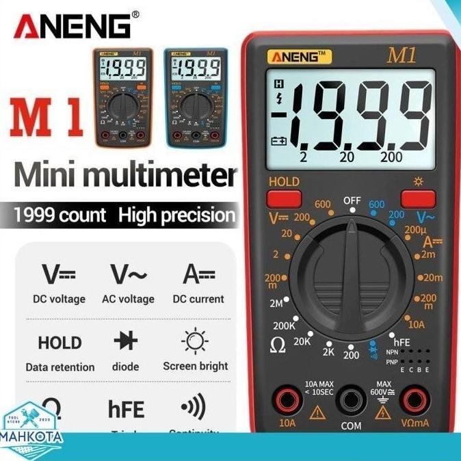 Multimeter Digital Multitester Avometer Digital Aneng M1