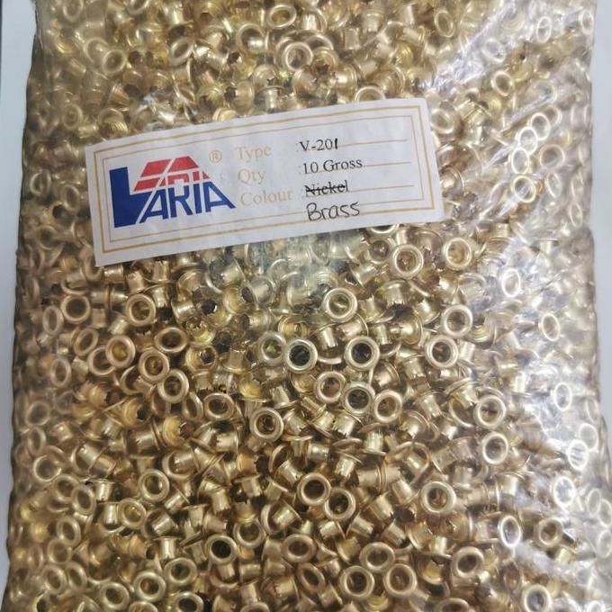 mata ayam 201 / mata eyelet 4mm brass / 10.000pcs