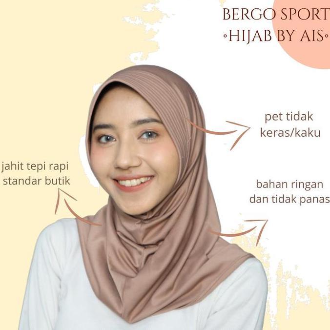 Hijab Bergo Sport Premium / Bergo Sport / Bergo Pet / Hijab Bergo Sport / Jilbab Bergo / Hijab Sport