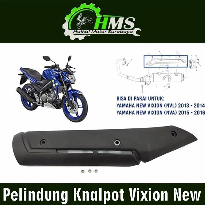 Pelindung Knalpot Vixion New - Cover Tutup Tameng Kenalpot Yamaha Vixion New NVA NVL