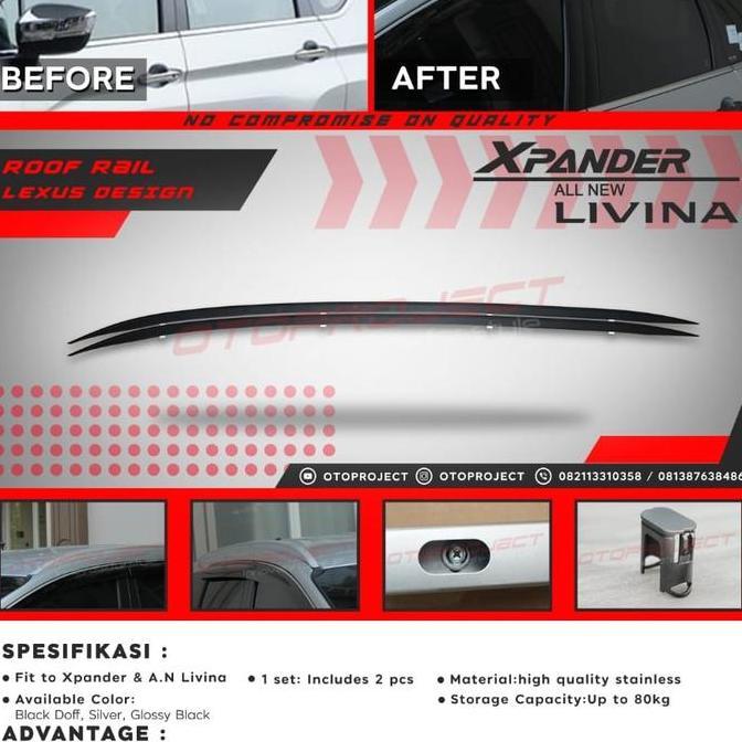 ROOF RAIL / ROOFRAIL OTOPROJECT XPANDER ORIGINAL DAN TERPERCAYA