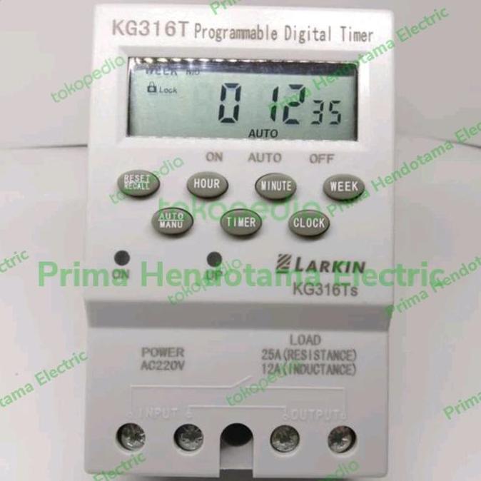 Time Switch Digital Larkin KG-316TS 220V | Timer Digital Switch Time