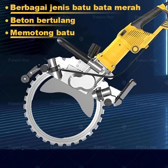 Mesin Pemotong Beton Listrik 390mm 290mm Concrete Wall Cutting Machine Electric Groove Ring Saw 5000