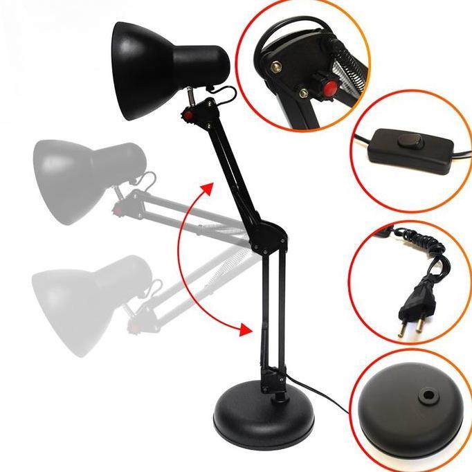 Tiang Lampu Belajar Arsitek 800 Jiamei Hitam