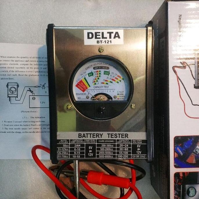 Battery tester Delta - Alat tes aki - accu tester