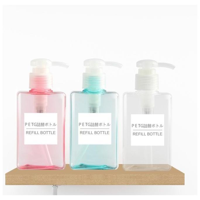 BABEE - BOTOL SABUN AESTHETIC 100ML / BOTOL PUMP KOTAK PLASTIK HAMPERS
