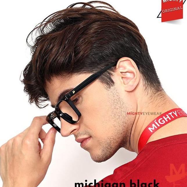 Mhty Kacamata Photochromic Antiradiasi Kotak Pria Michan Bla