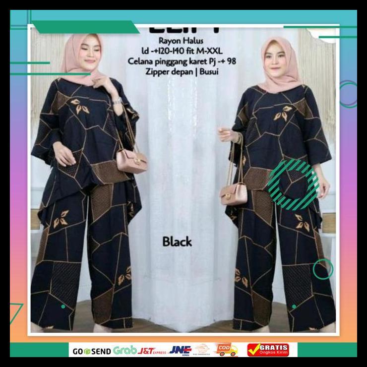 PROMO DASTER BATIK ONESET SETELAN PAKAIAN WANITA WAKAWAKA MOTIF ELIFT SUPER JUMBO TERLARIS TERMURAH