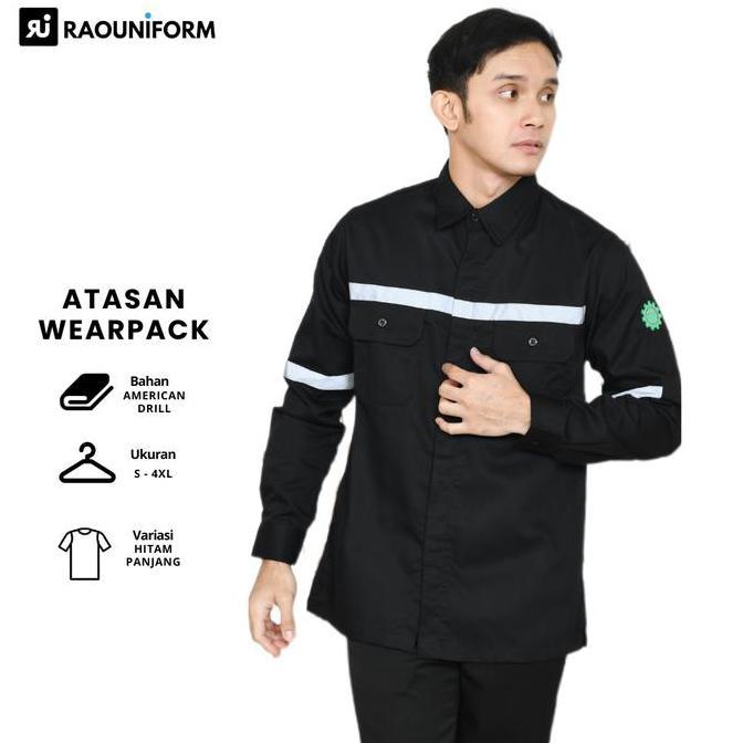 Kemeja proyek lapangan/Baju seragam safety/Seragam proyek safety/Baju kemeja proyek pria/Baju safety