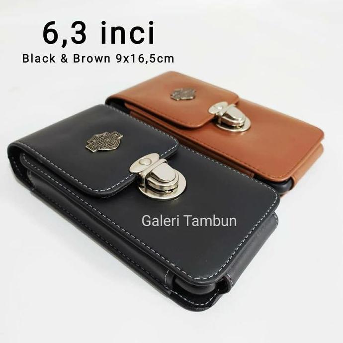 DE193 - DOMPET HP 6 INCI LEBIH TAS PINGGANG PRIA SARUNG HP 1SLOT SABUK KOPEL