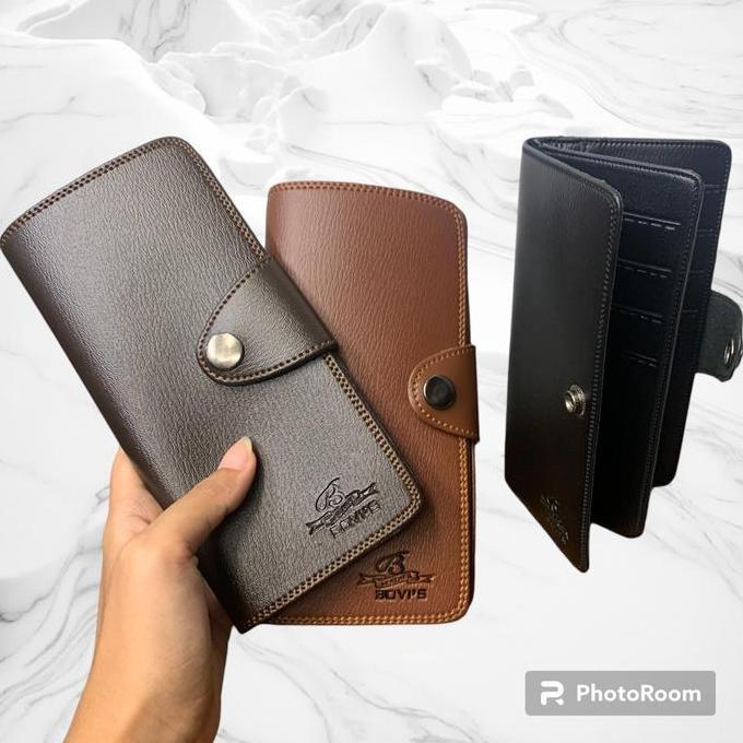 DV13 - Dompet Pria Panjang Model Kancing Original Ori Bovis Model Keren Terbaru Bahan Berkualitas Pr