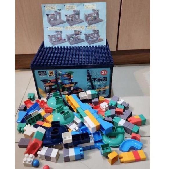Ready Sto 150Pc 280Pc 560Pc Mainan Balok Susun Anak Diy Bahan Abs Tahan Lama Square Building Blo Kkv