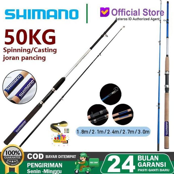 Shimano Joran Pancing Shimano Cruzar Ultra Light Batang Pancing Mh Power Spinning/Casting 1.8M-3.0M 