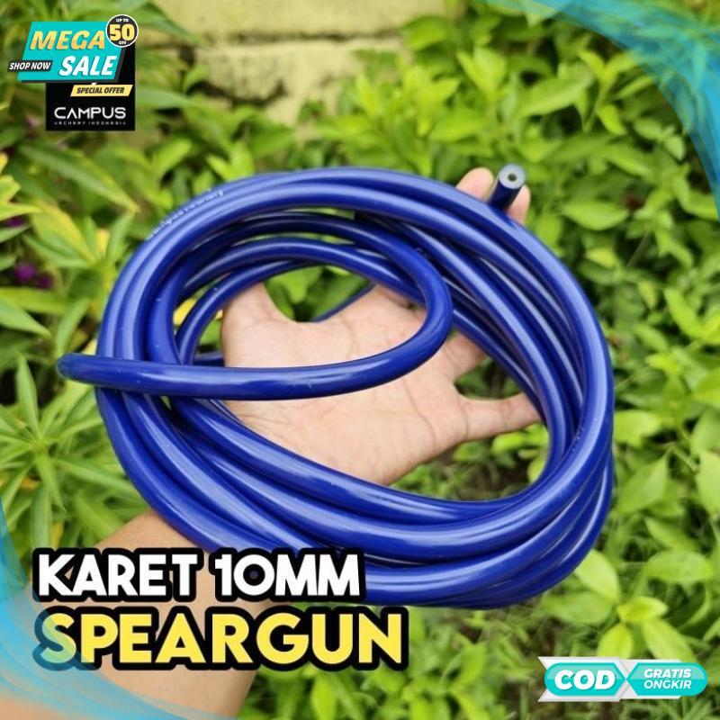 Diskon Gede Karet Panah Ikan 10MM 3010 Biru Permeter Spearfishing Rubber Best Quality - 2025 COD Ter